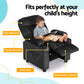 Keezi Kids Recliner Chair Black Velvet Sofa Lounge Couch Children Charis Armchair