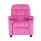 Keezi Kids Recliner Chair Pink Velvet Sofa Lounge Couch Children Charis Armchair