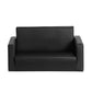 Keezi Kids Sofa 2 Seater Chair Children Flip Open Couch Armchair Black