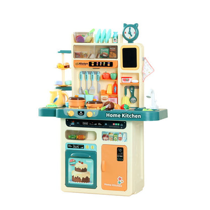 Keezi Kids Kitchen Playset Pretend Play Food Sink Cooking Utensils 73pcs