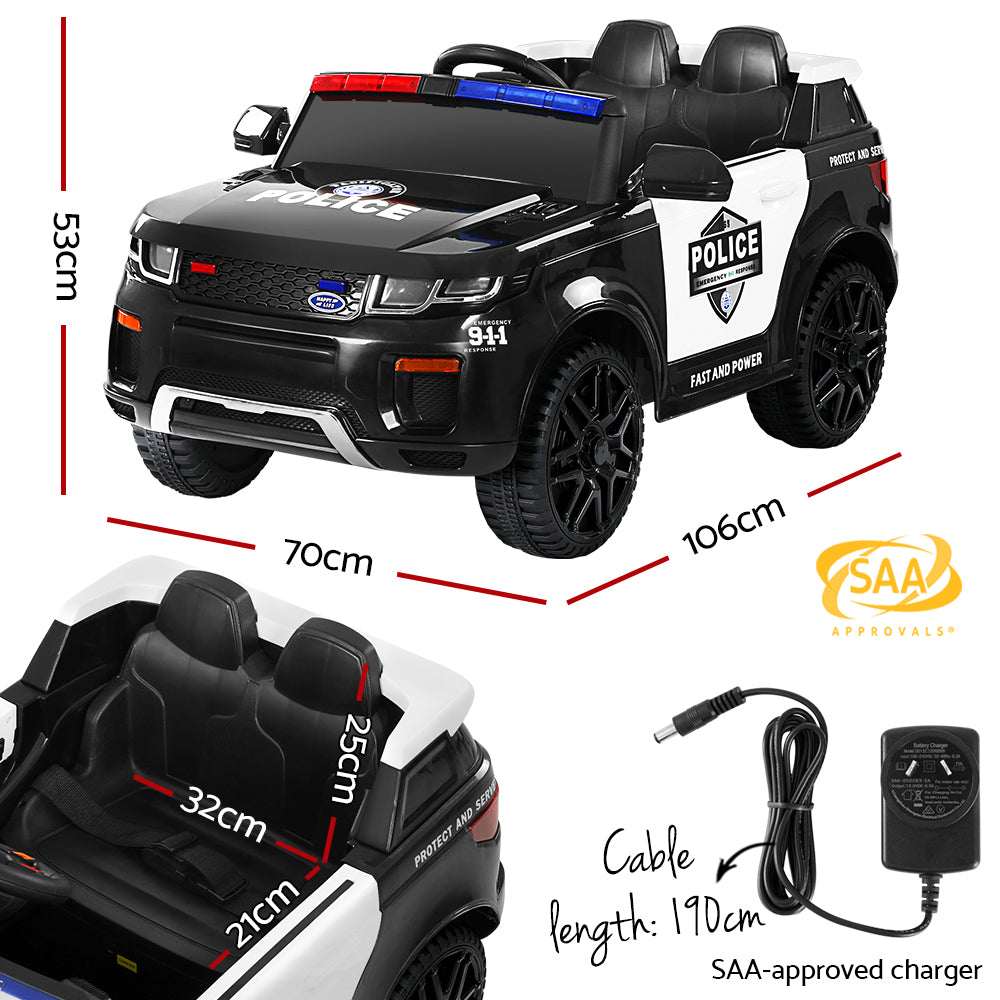 Rigo Kids Electric Ride On Patrol Police Car Range Rover-inspired Remo ...