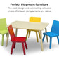 DELTA CHILDREN Kids Premium Table and Chairs Play Furniture Set Wooden Wood