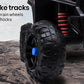 ROVO KIDS Electric Ride On ATV Quad Bike Battery Powered, Black and Blue