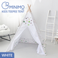 GOMINIMO Kids Teepee Tent with Side Window and Carry Case (White Forest) GO-KT-101-LK