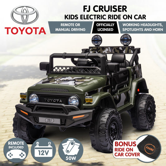 Kahuna Authorised Toyota FJ Cruiser Kids Electric Ride On Car - Green