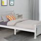 Single Solid Pine Timber Bed Frame-White