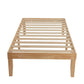 Single Size Warm Wooden Natural Bed Base Frame – Single