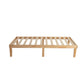 Single Size Warm Wooden Natural Bed Base Frame – Single